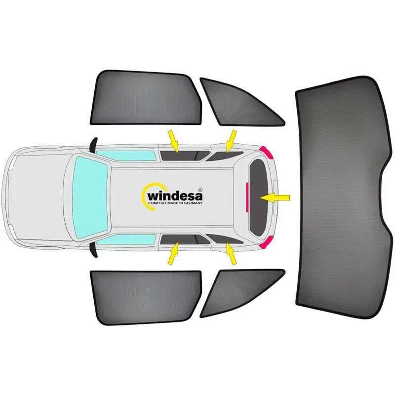 SunClip, Sonnenschutz, passt für Skoda Karoq (NU) (2017-)
