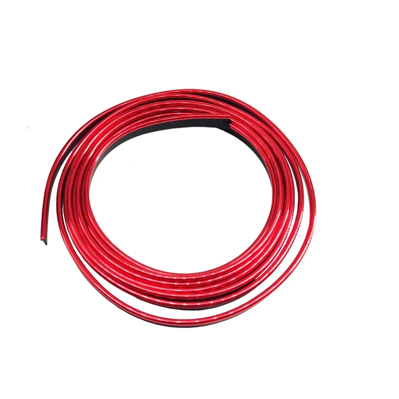 Simoni Racing, Innere Chrom-Zierleiste, Rot, 3 Meter
