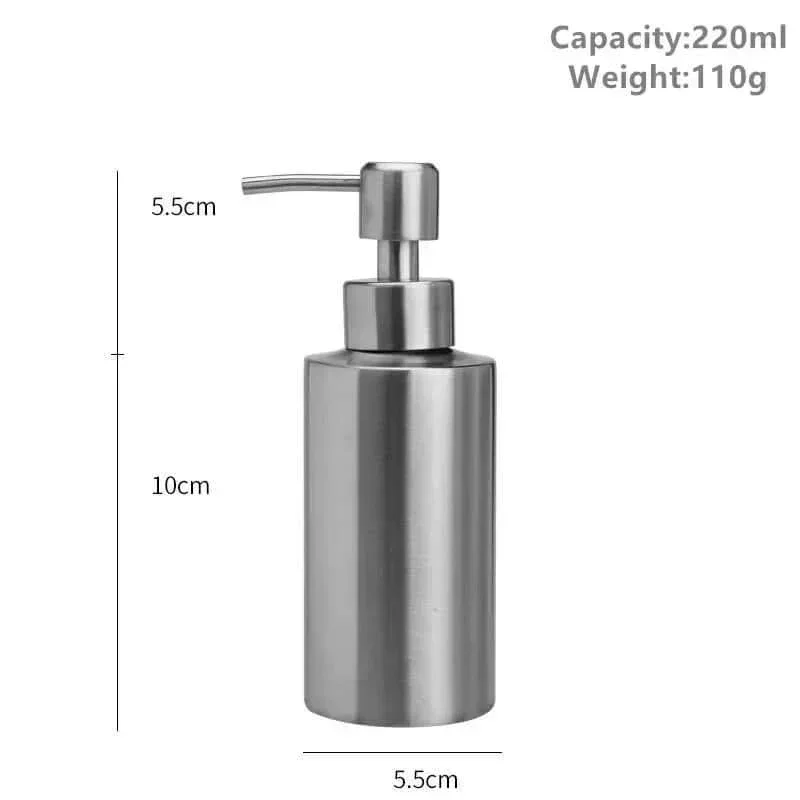 Eleganter Edelstahl Handpumpe Seifenspender 250ml/350ml/550ml