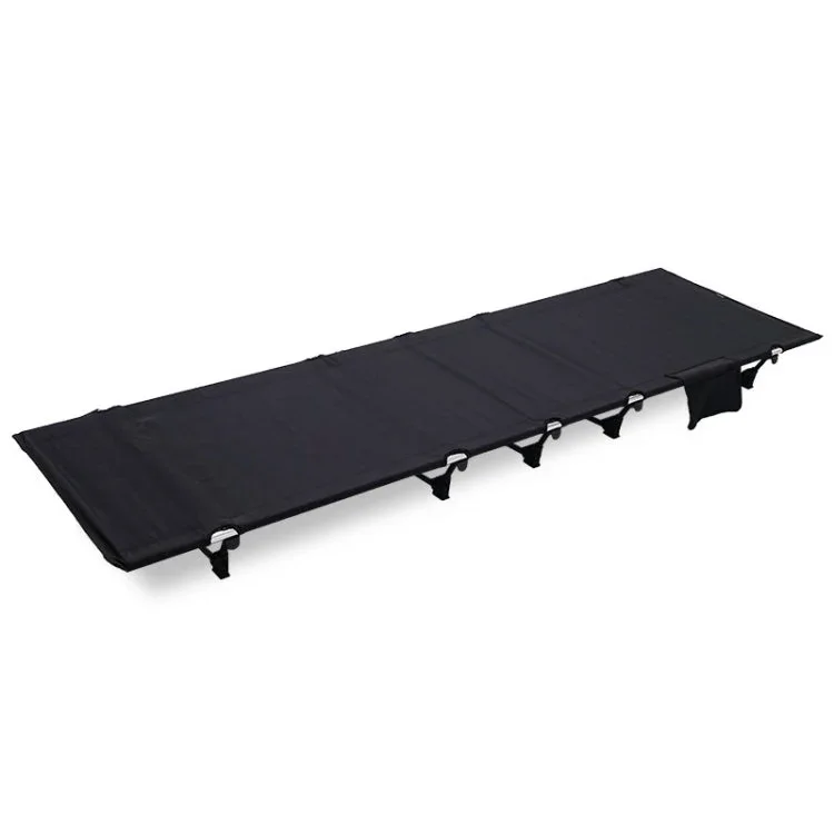 CLS Outdoor Leichtes Faltbett Camping Einfaches Freizeitbett (Schwarz)