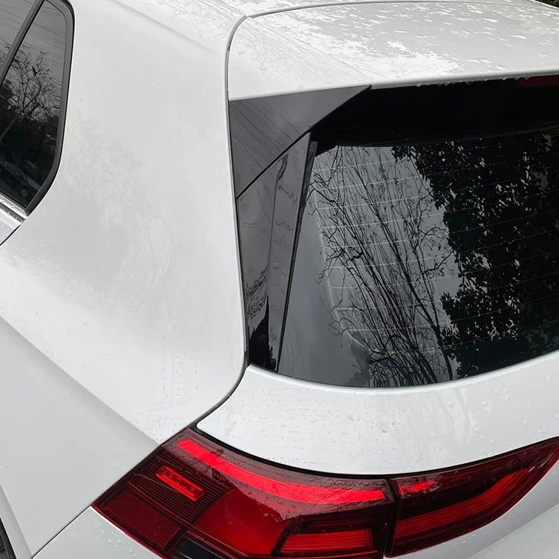 AutoStyle, seitliche Heckscheibenspoiler, Hochglanzschwarz, Passend für Volkswagen Golf VIII HB 3/5-Türen 2020-, 'Sporty'