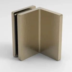 Bellagio Winkelverbinder Glas-Wand 90° in Bronze-goldfarbig