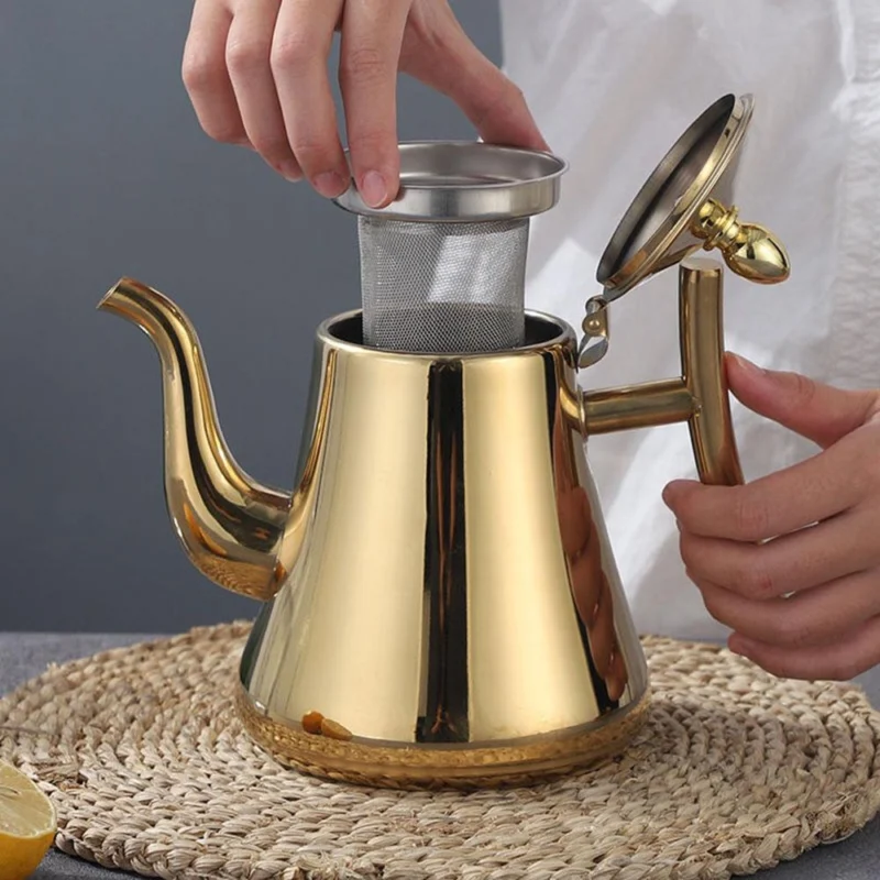 Bester Induktionswasserkocher mit Filter Robuste Edelstahl Teekanne | Karnz
