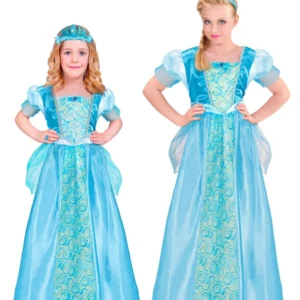 Blaues Eisprinzessin Kinderkostüm
