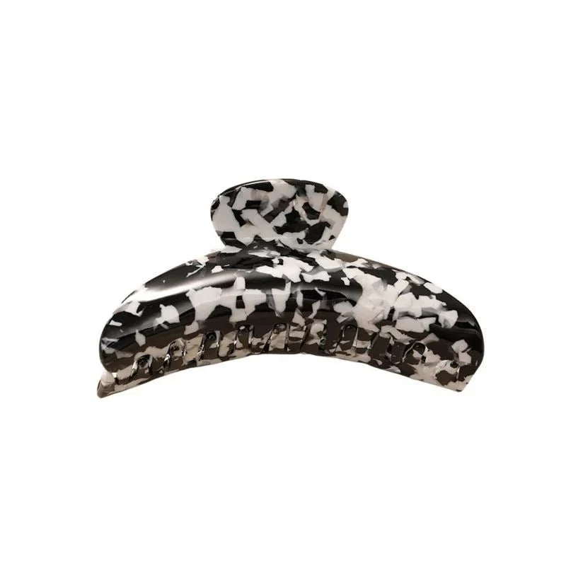 Chris Rubin Lydia Hair Claw – Black Marble – Haaraccessoires | Fashiongirl