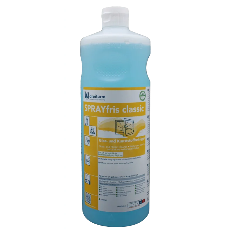 Dreiturm SPRAYfris classic Glas- und Kunststoffreiniger 1 Liter Flasche