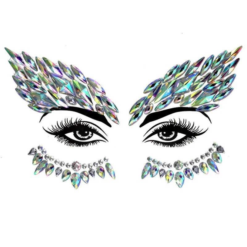 Face Jewels – Diamanten für das Gesicht mit Strasssteinen (YT – 07) – | Fashiongirl