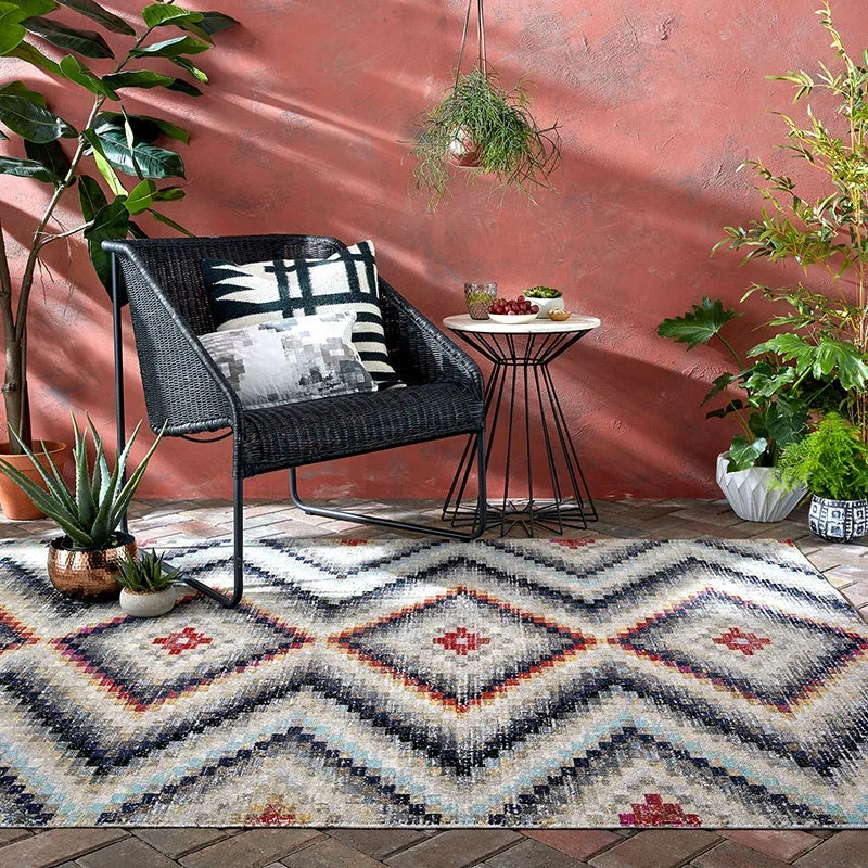 Vintage outdoor rug - Mino Frances Multicolor
