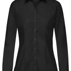 Greiff Premium 6592 Damen Bluse Regular Fit-langarm, schwarz