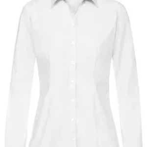 Greiff Premium 6592 Damen Bluse Regular Fit-langarm, weiß