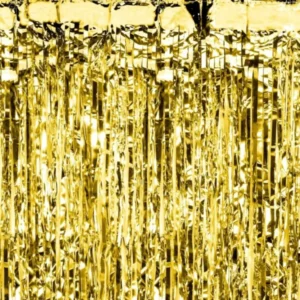 Gouden Deurgordijn Metallic 2,5m van Partydeco koop je bij Partywinkel