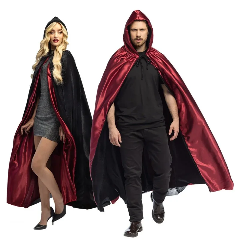 Halloween Cape Zwart Rood Creature Of The Night van Boland koop je bij Partywinkel