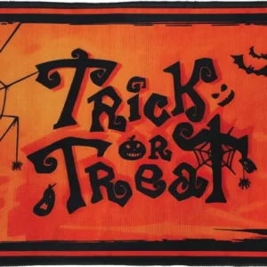 Halloween Deurmat Trick Or Treat 58cm van Fiestas Guirca koop je bij Partywinkel