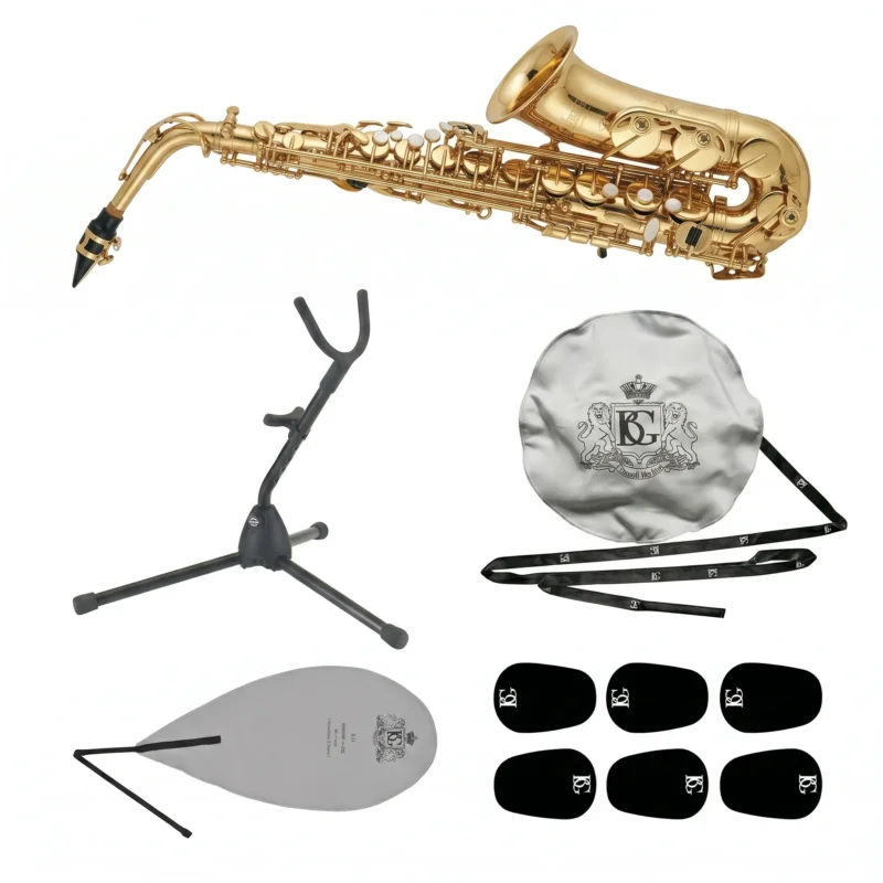 Roy Benson AS-302 Altsaxophon-Bundle mit Ständer, Pflegeset & Bissplatten Set-Bild
