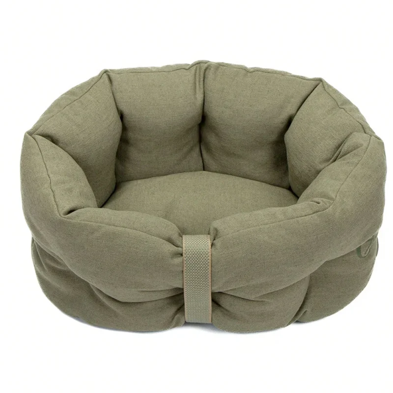 Cloud7 Hundebett LTTL Snoozy Linen-Mix Moss Hundebett Small