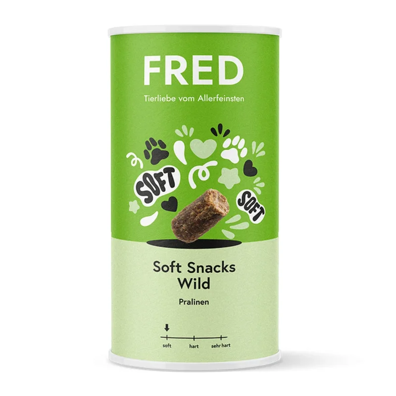 FRED & FELIA Hundeleckerli Soft Snacks Wild – Pralinen, 280g Hundeleckerli