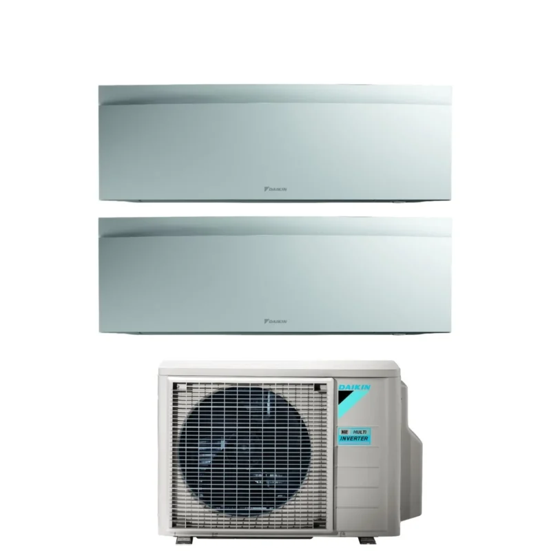 climatizzatore condizionatore daikin bluevolution dual split inverter serie emura white iii 7_7 con 2mxm40n r 32 wi fi integrato 7000_7000 colore bianco opaco garanzia italiana