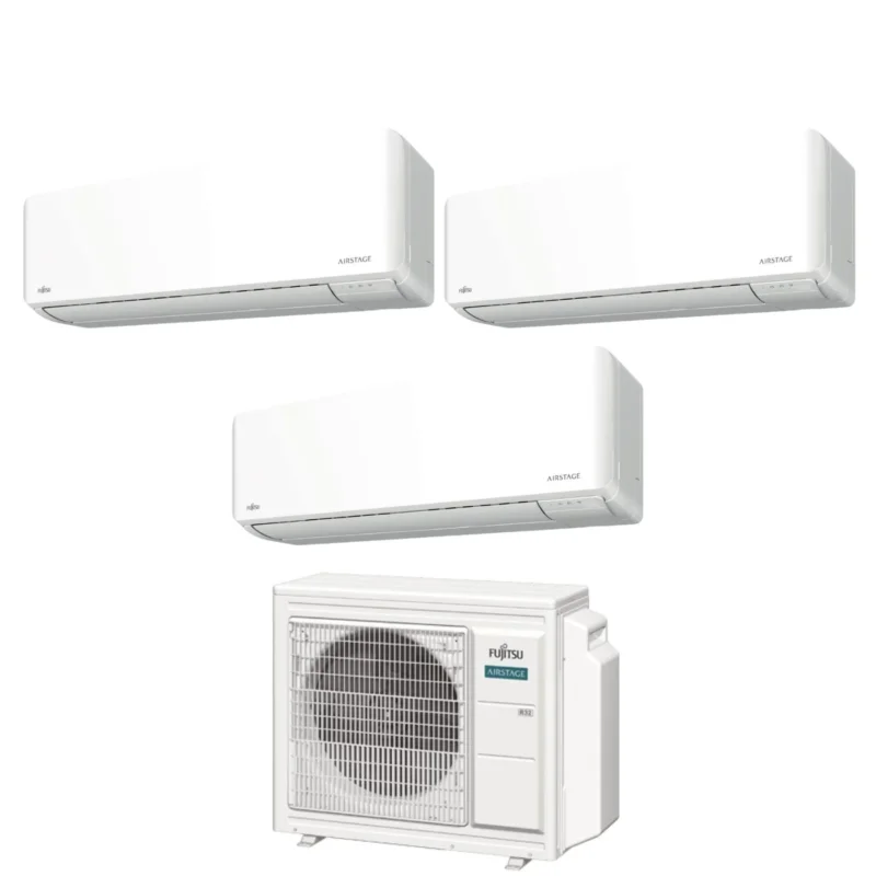 climatizzatore condizionatore fujitsu trial split inverter serie km 9_9_12 con aoyg18kbta3 r 32 wi fi integrato 9000_9000_12000