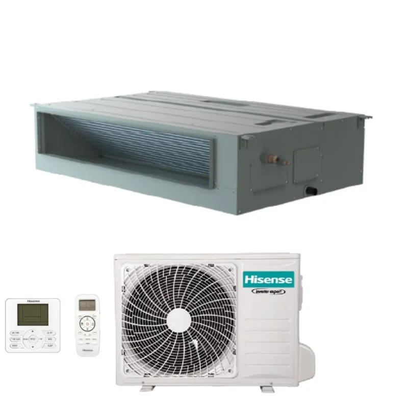 climatizzatore condizionatore hisense canalizzato canalizzabile r 32 48000 btu aud105ux4rdh4 a__ con comando remoto e cablato novita