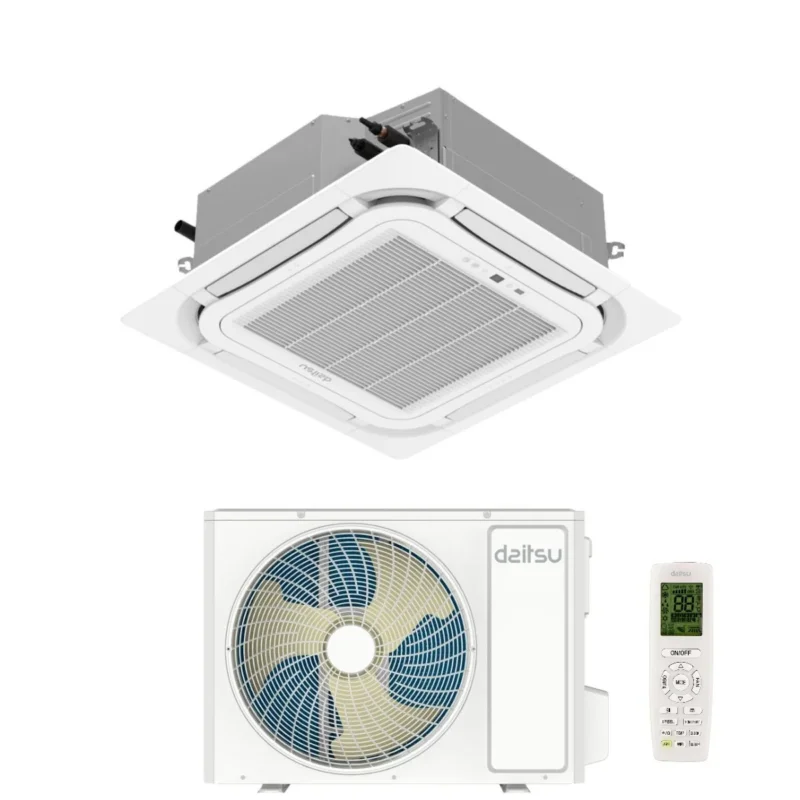 daitsu condizionatore a cassetta daitsu 42000 btu aud42kdbs monofase r 32 wi fi optional con telecomando e griglia