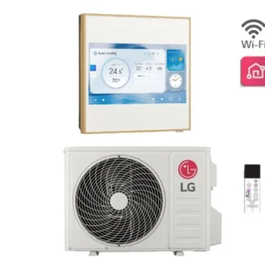 lg climatizzatore condizionatore lg artcool gallery lcd 12000 btu a12ga2 r 32 wi fi integrato aa