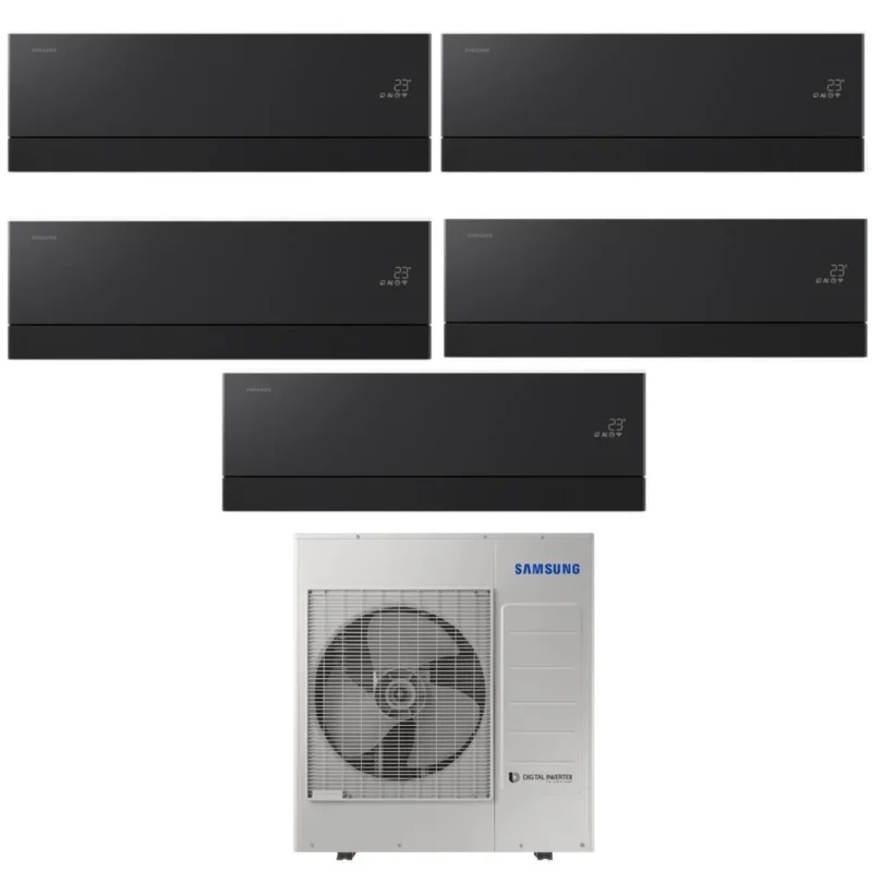 samsung condizionatore penta split samsung premiere black 777712 con aj100txj5kg r 32 wi fi integrato