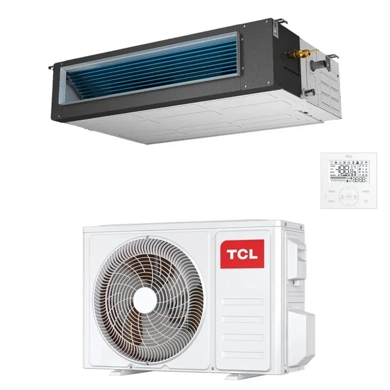 tcl condizionatore canalizzabile tcl 24000 btu mn24dw1 r 32 wi fi optional con comando cablato incluso
