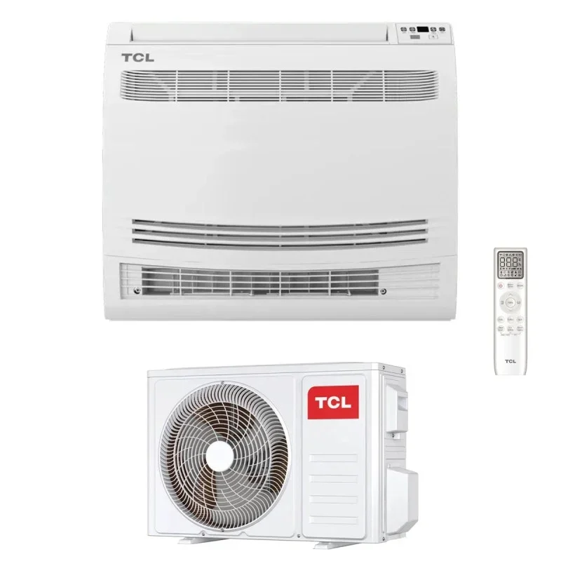 tcl condizionatore tcl console a pavimento inverter 12000 btu r 32 wi fi integrato
