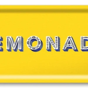 Jamida of Sweden Tablett Lemonade Gelb | 43x22 cm