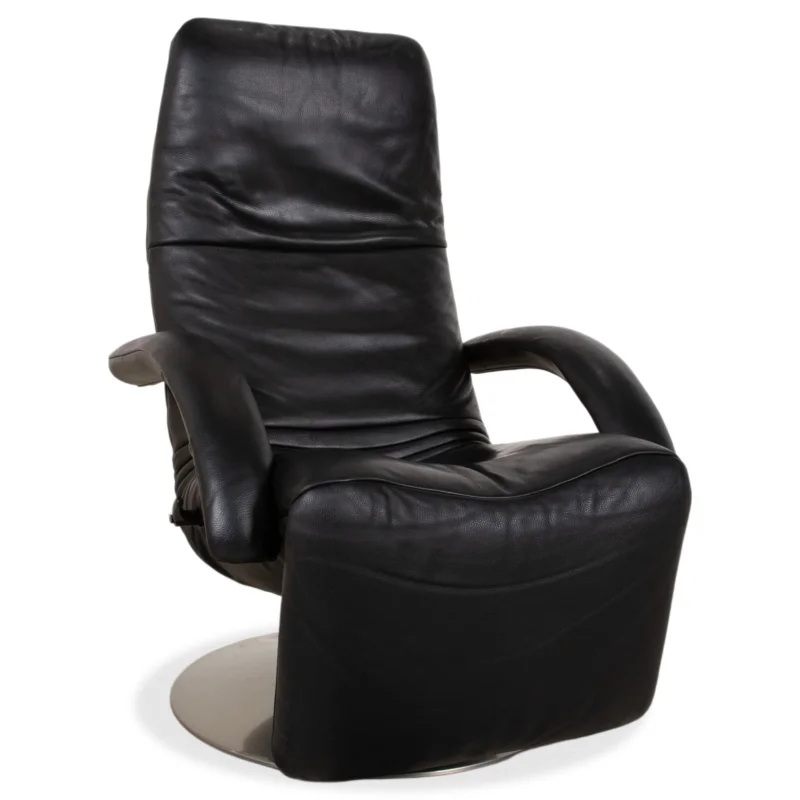 Jori Yoga Leder Sessel Schwarz manuelle Funktion