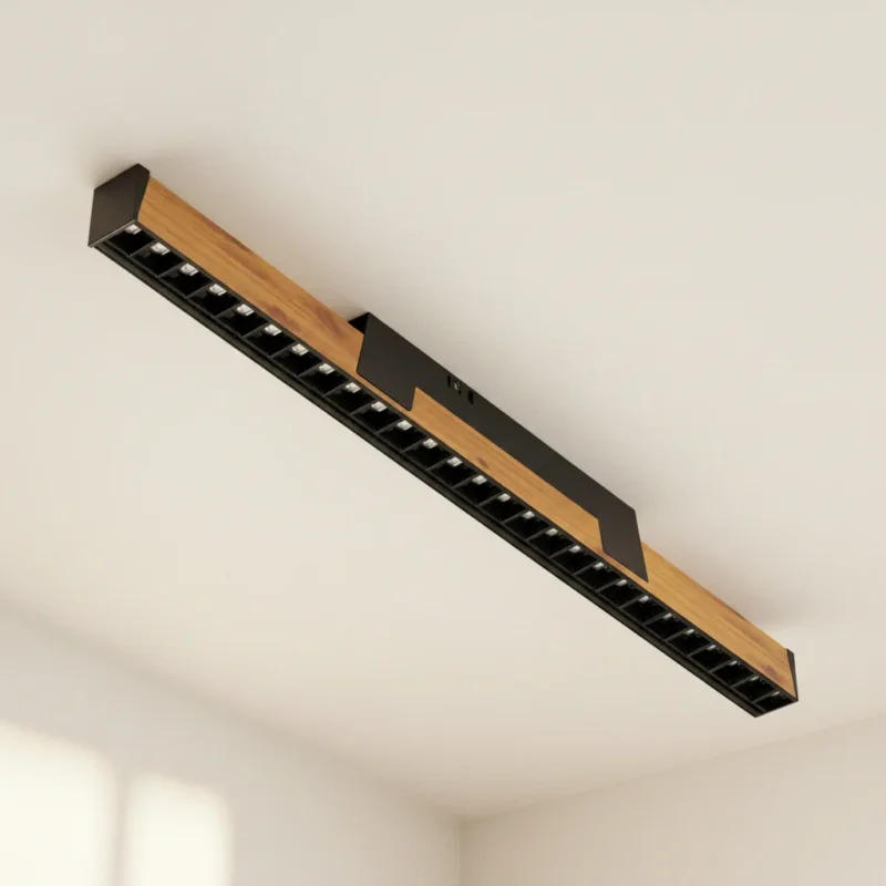 Kanlux VERTILES 5D LED Langfeldleuchte Goldenes Holz