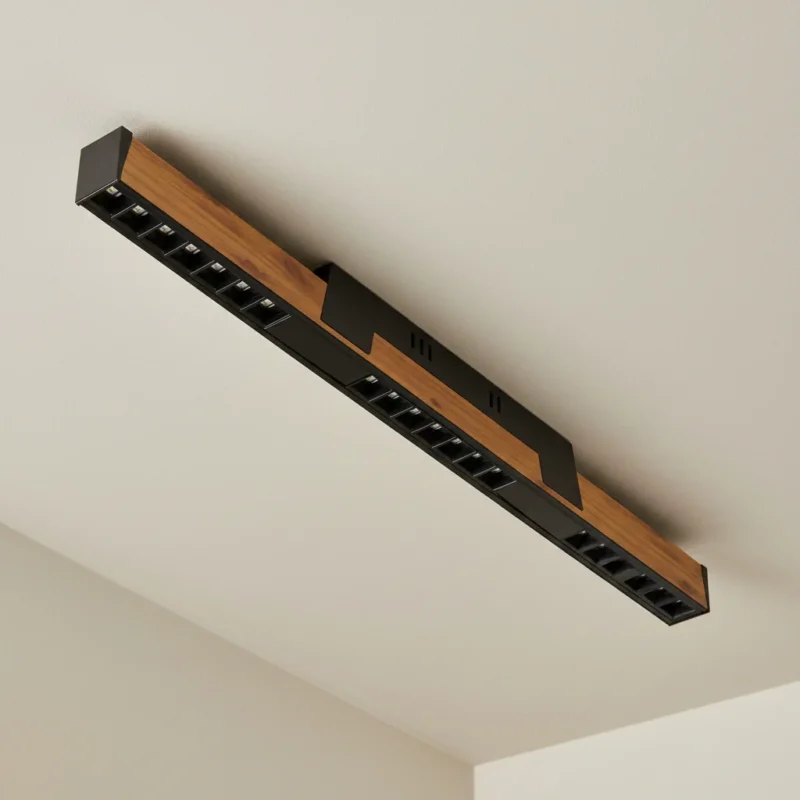 Kanlux VERTILES S5D LED Langfeldleuchte Goldenes Holz