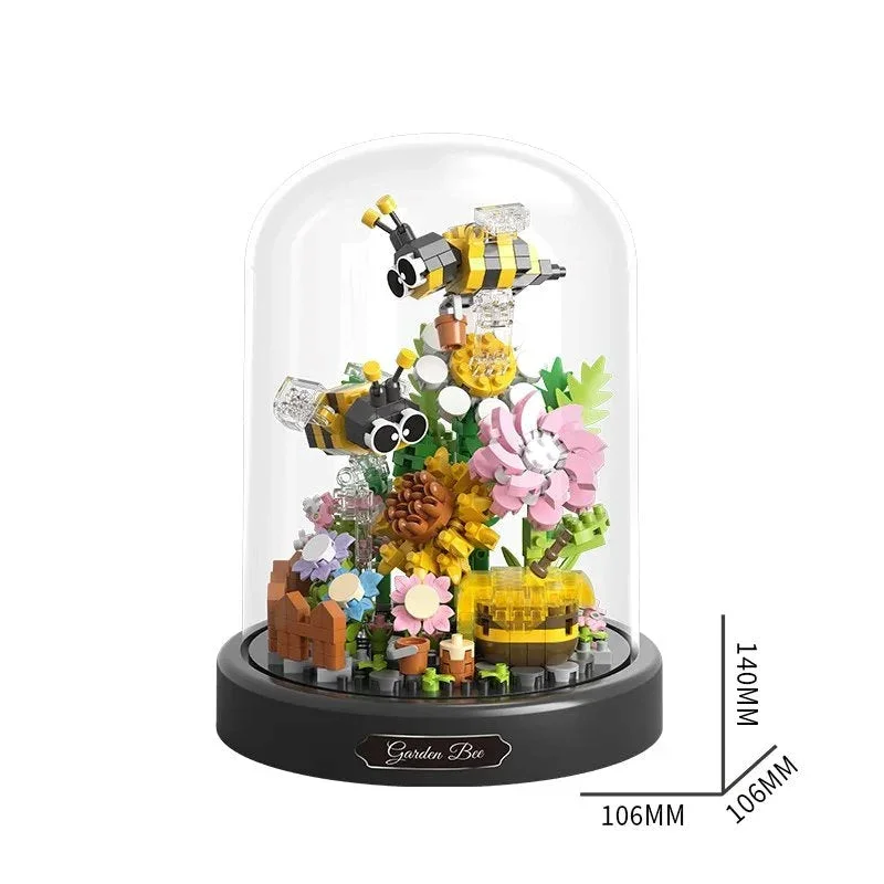 Brehn | Blumen Insekten Schmetterling Biene Nano Bausteine