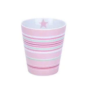 Krasilnikoff - Happy Mug Streifen Pink