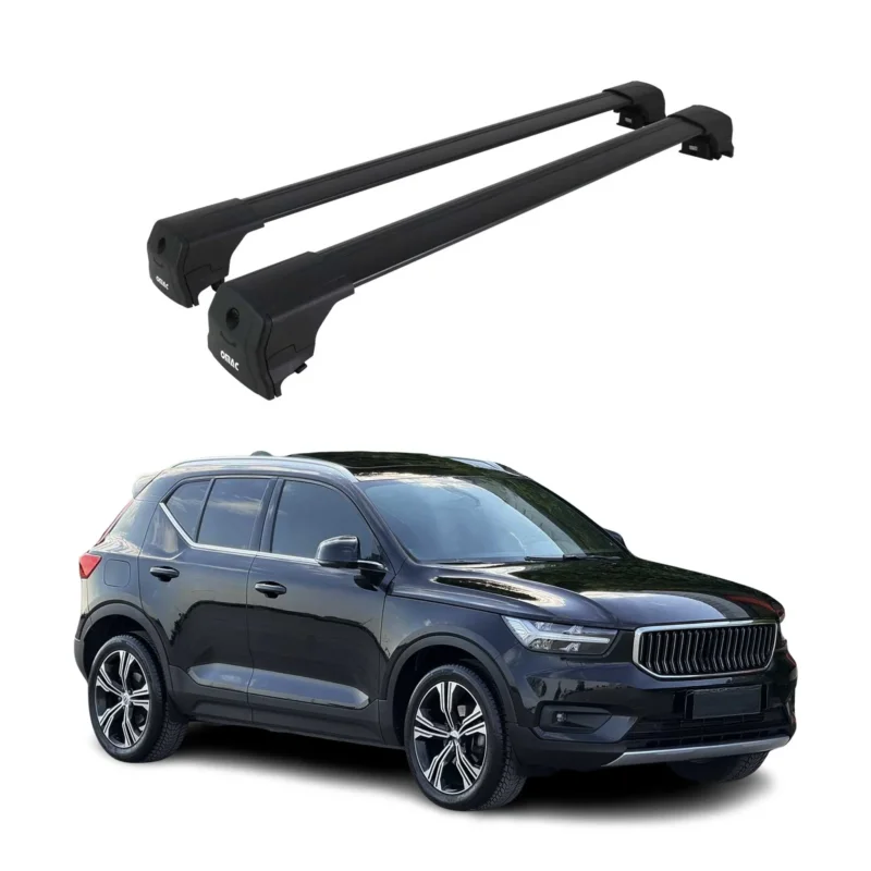 Dachträger Gepäckträger für Volvo Xc40 2018-2026 ABE Grundträger Alu Schwarz