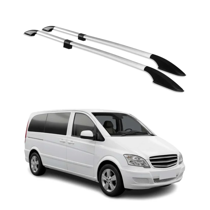 Dachreling für Mercedes Viano W639 2003-2014 L1 Kurzer Auminium Grau