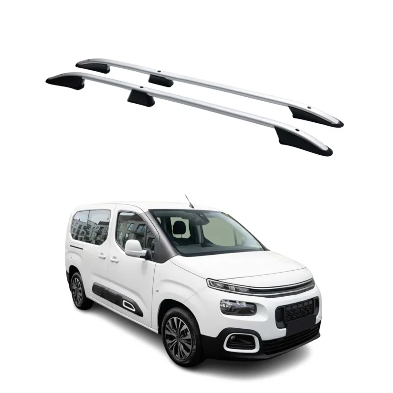 Dachreling Dachgepäckträger für Citroen Berlingo 2018-2026 L2 Langer Alu Grau