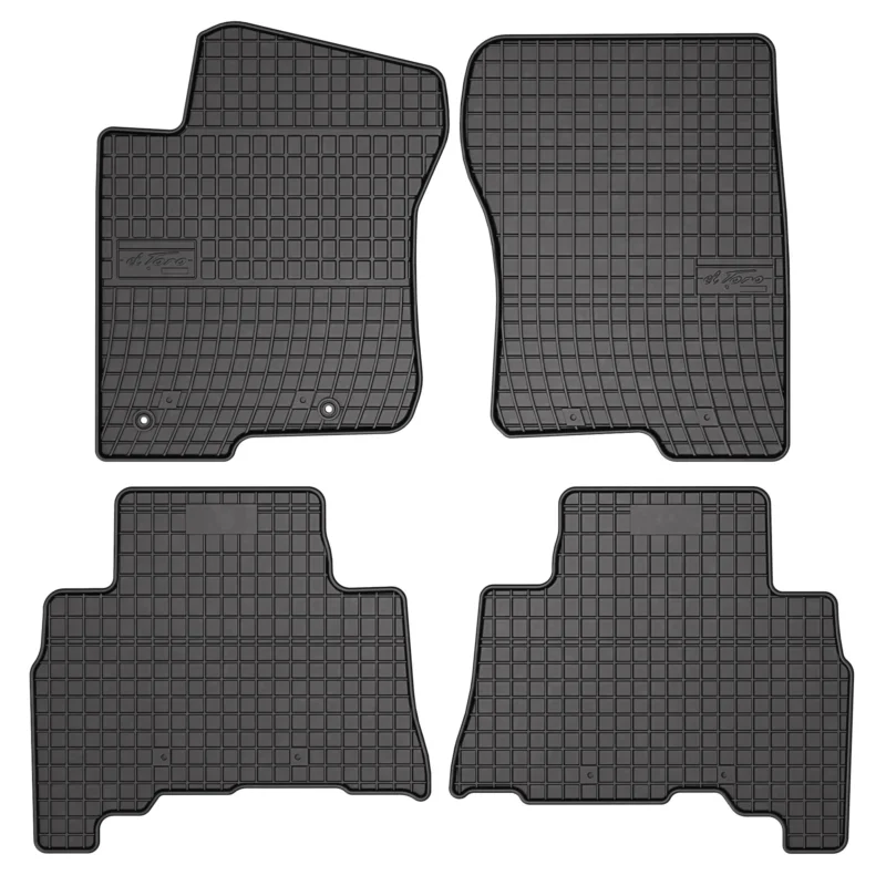 OMAC Gummi Fußmatten für Toyota Land Cruiser 2009-2023 Automatten Schwarz 4x