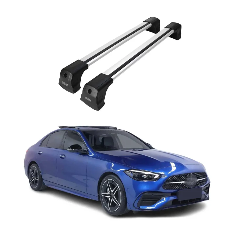 Dachträger Grundtäger für Mercedes C Klasse W206 Limo 2021-2025 75kg Alu Grau 2x