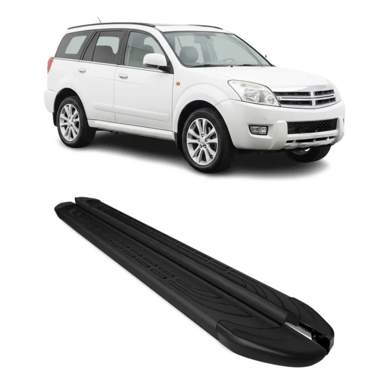 Trittbretter Seitenbretter für Great Wall Hover / Haval 2005-2012 Alu Schwarz