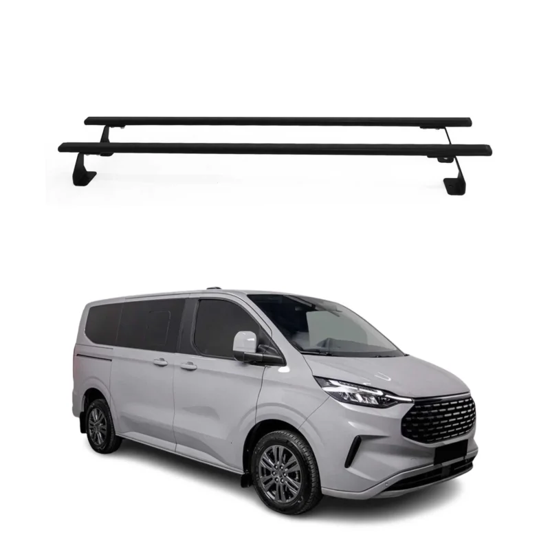 Dachträger Grundtäger für VW Transporter T7 2023-2026 75kg Stahl Schwarz 2 tlg