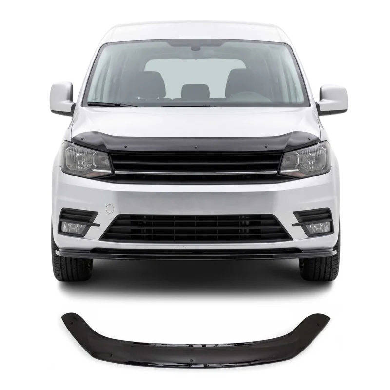 Motorhaube Deflektor Insekten Steinschlagschutz für VW Caddy 2015-2020 Dunkel
