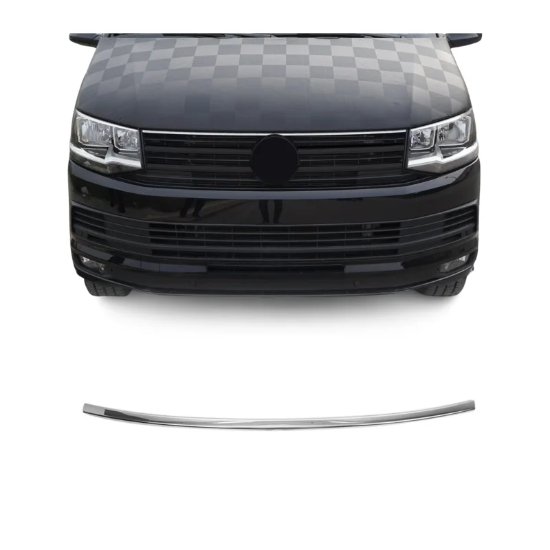 Motorhaube Chromleiste Frontleiste für VW T6 Multivan 2015-2019 Edelstahl Chrom