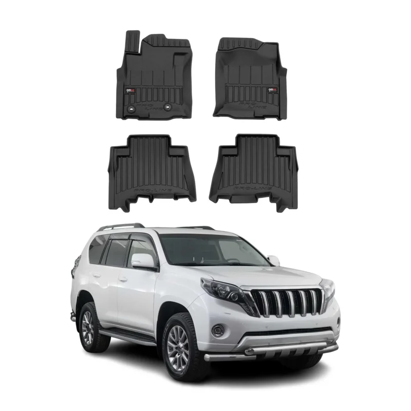 OMAC Gummi Fußmatten für Toyota Land Cruiser Prado J150 2009-2023 Premium TPE 4x