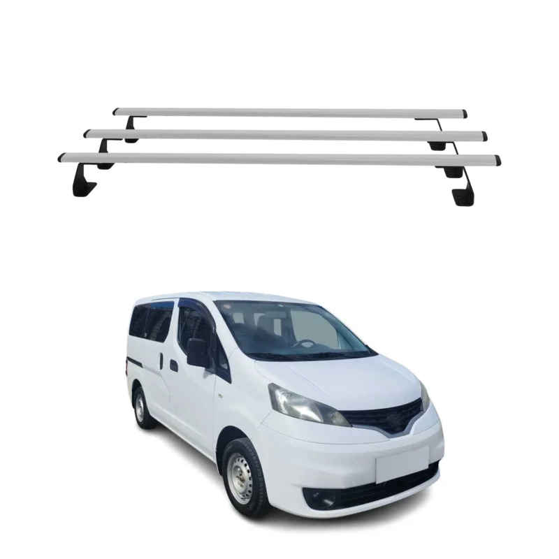 Dachträger Grundtäger für Nissan NV200 2009-2020 75kg Stahl Silber 3tlg