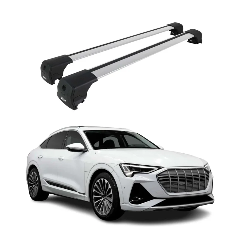 Dachträger Grundtäger für Audi Q8 e-Tron 2022-2026 75kg Aluminium Silber 2 tlg