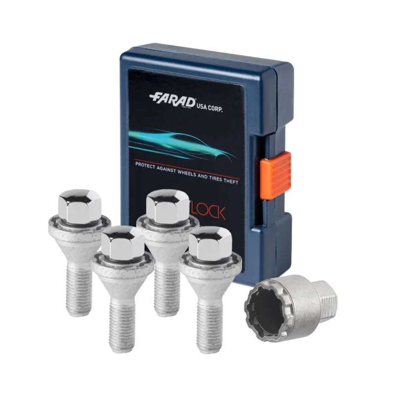 Radschloss Satz Radschrauben für BMW i4 G26 2021-2026 Silber 4x M14x1,25