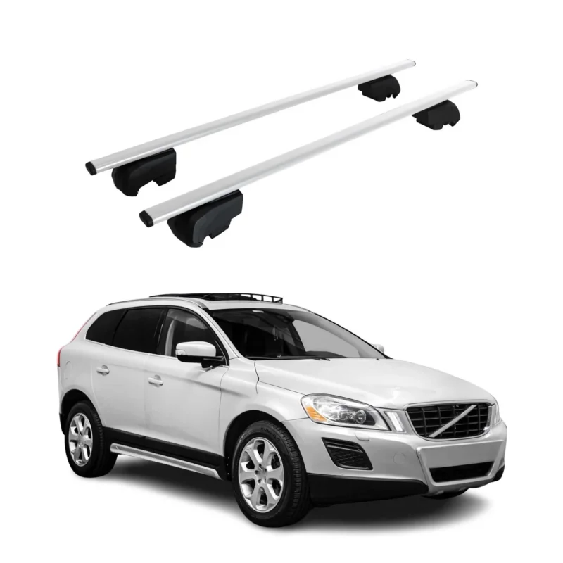Dachträger für Volvo XC60 2009-2017 Grundträger Stahl Silber ABE 2x