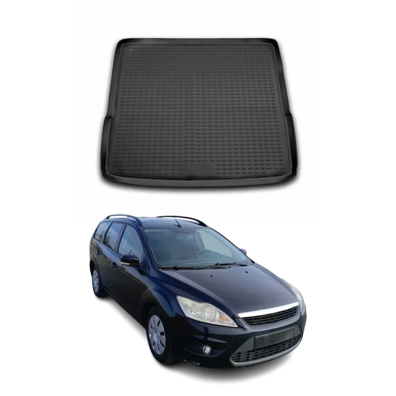 Kofferraummatte Kofferraumwanne für Ford Focus Turnier 2004-2010 Gummi TPE