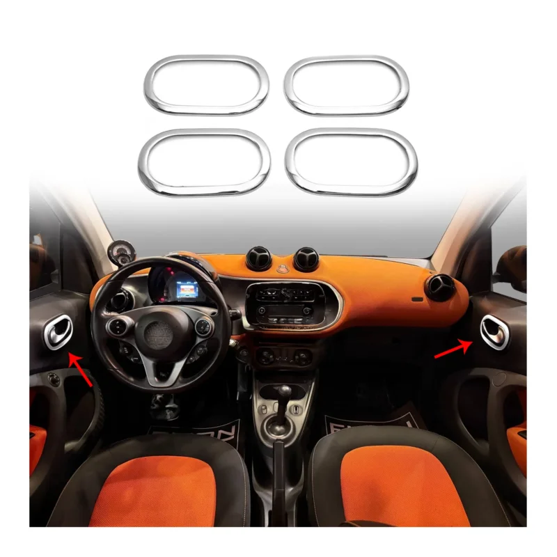 Türgriff Blende Chrom für Dacia Duster 2010-2018 Edelstahl Chrom 4tlg